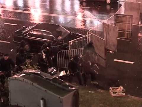 ბაგირების გადაჭრა რუსთაველის გამზირზე