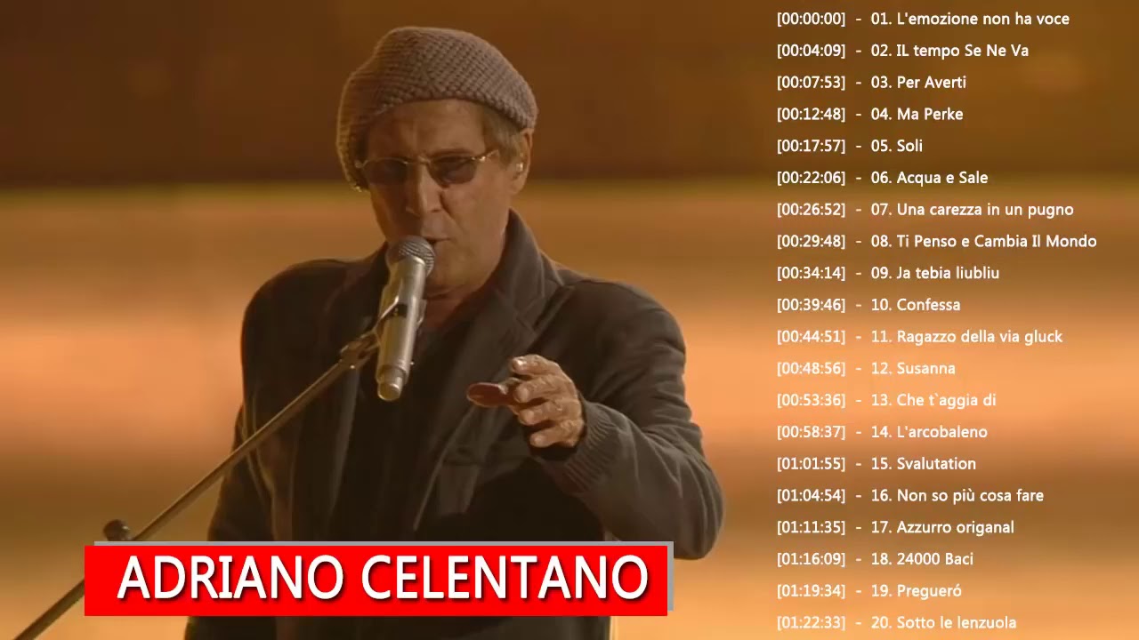 Adriano Celentano Greatest Hits Collection 2018   The Best of Adriano Celentano Full Album