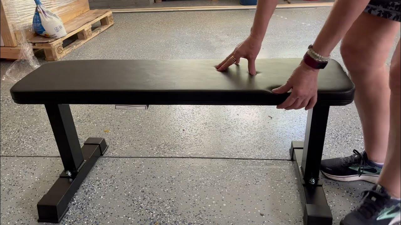Amazon Basics Flat Weight Workout Exercise Bench Review YouTube