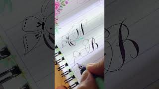 Chữ B sáng tạo cùng bướm trang trí #chudeptiktok #calligraphy