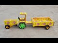 how to make tractor trolley with matchbox - Top diy making mini garage for tractors construction #3