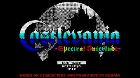 Castlevania Spectral Interlude Intro and Title Screen