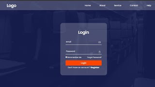 Animated Login and Registration Form using HTML,CSS & JavaScript