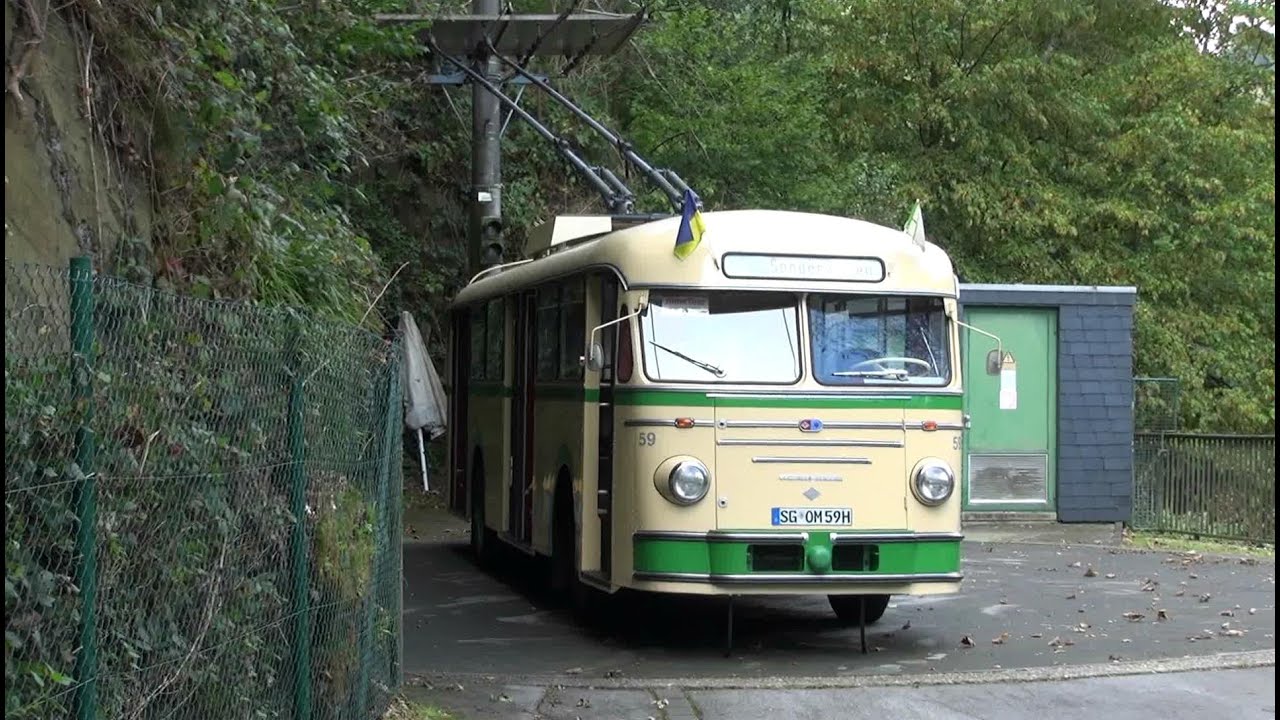 Solingen O-Bus Uerdingen/Henschel auf O-Bus-Drehscheibe 14.09.2014