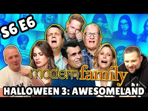 British Guys HILARIOUS Modern Family Reaction | Season 6 Episode 6 (Halloween 3: AwesomeLand)