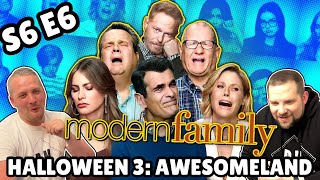 British Guys HILARIOUS Modern Family Reaction | Season 6 Episode 6 (Halloween 3: AwesomeLand)