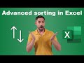 Advanced Sorting in Excel: Multi level, horizontal, with formula