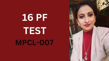 #mpcl 007 - 16 PF TEST