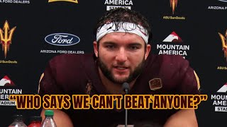 Cam Skattebo, Sam Leavitt, Caleb McCullough, Jordyn Tyson reflect on ASU's 27-19 upset win over Utah