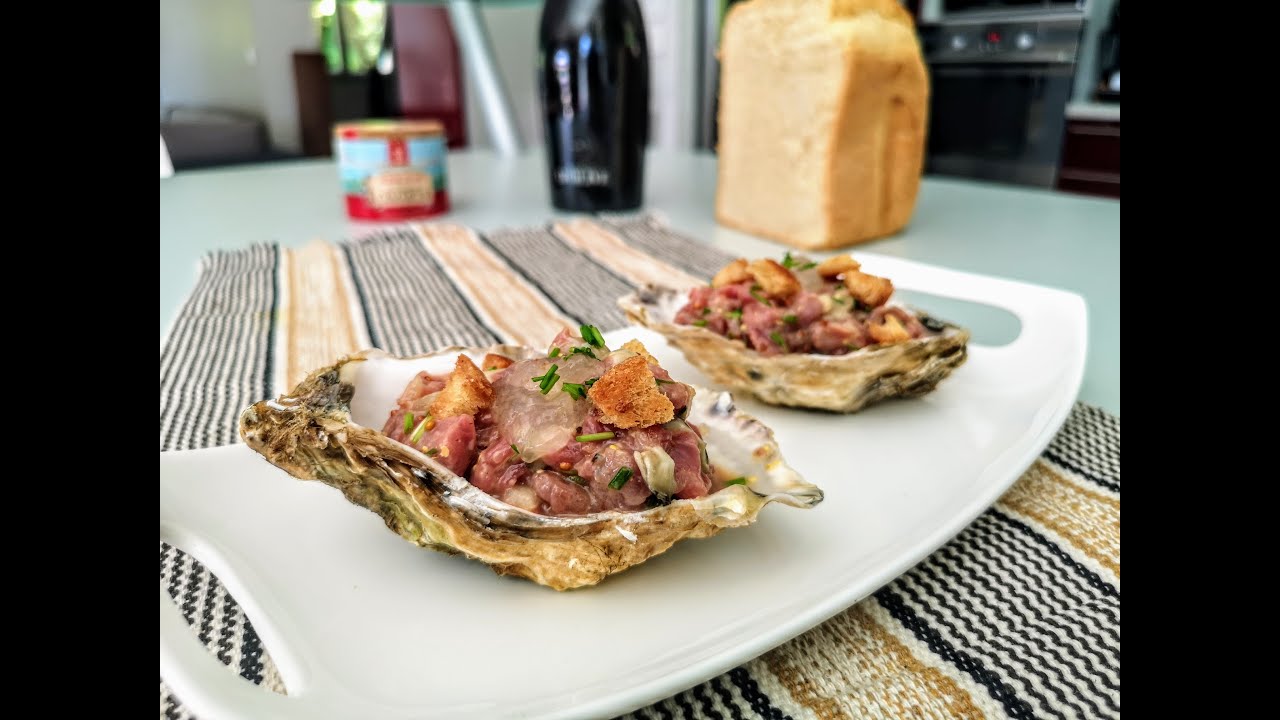 Tartare de bœuf aux huîtres