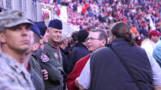 187th FW performs flyover during Iron Bowl 2018