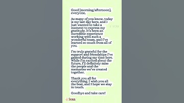 Farewell speech model|learn english