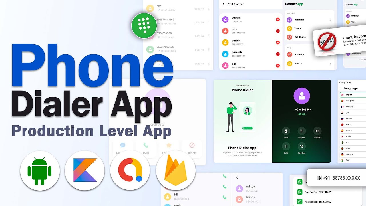 Build & Deploy a Complete Phone Dialer App | Kotlin + MVVM | Full Production-Level App