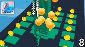 Stack Colors | Move and Stack | Levels 71-80 | Ep.8 |🚶🔥