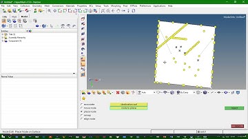 HyperMesh - NODE EDIT, TEMPORARY NODES,  DISTANCE, POINTS.  HINDI|URDU