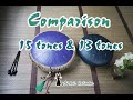 Review and comparison HLURU Tank drum 13 tones and 15 tones