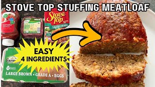 Stove Top Stuffing Meatloaf 🥘 JUICY Comfort Food Secret! Easy Weeknight Dinner Recipe You'll Love ❤️