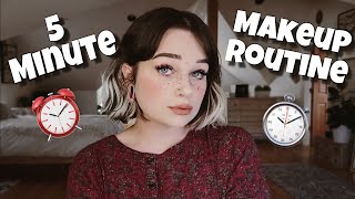 5 Minute Makeup Routine/Challenge
