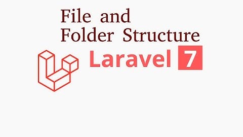 Laravel 7 tutorial #3 file and folder structure