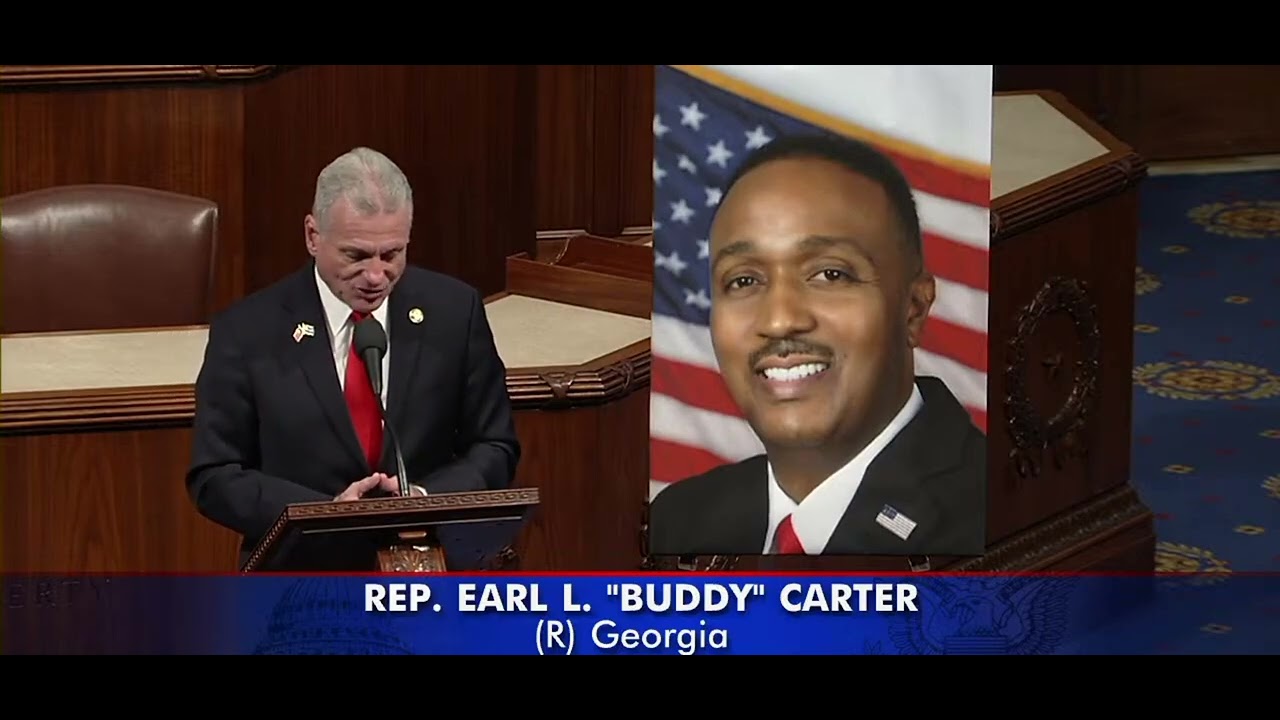 Член палаты представителей Картер наградил шерифа Ричарда Коулмана званием «Шериф года 2025».