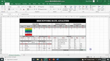 Brickwork Materials  | Bricks Cement Sand calculator