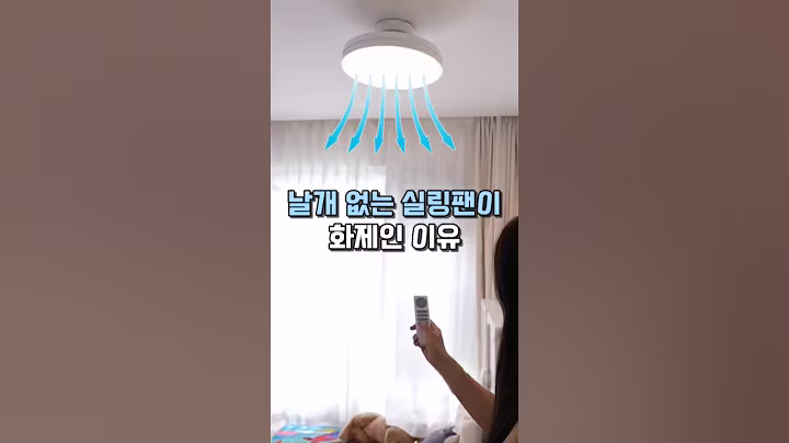 날개 없는 실링팬이 화제인 이유 #선풍기조명 #살림템 #인테리어