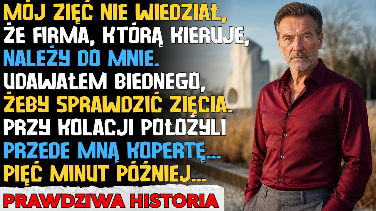 Moja córka przysłała mi siedmiosekundowy film, na którym własną ręką biorę od jej teściów kopertę z 80 000 zł za nakłonienie jej do rozwodu. Najgorsze nie było to, że ojciec Pawła powiedział przy...