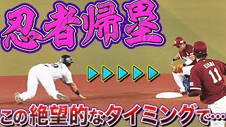 【スゴ技】マーティン『忍者帰塁』成功でニンマリ