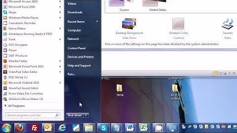 Windows 7: Change the Theme (desktop background,window color,sounds & screen saver)