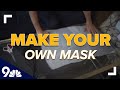 How to make a no-sew mask with an old t-shirt and shoelaces