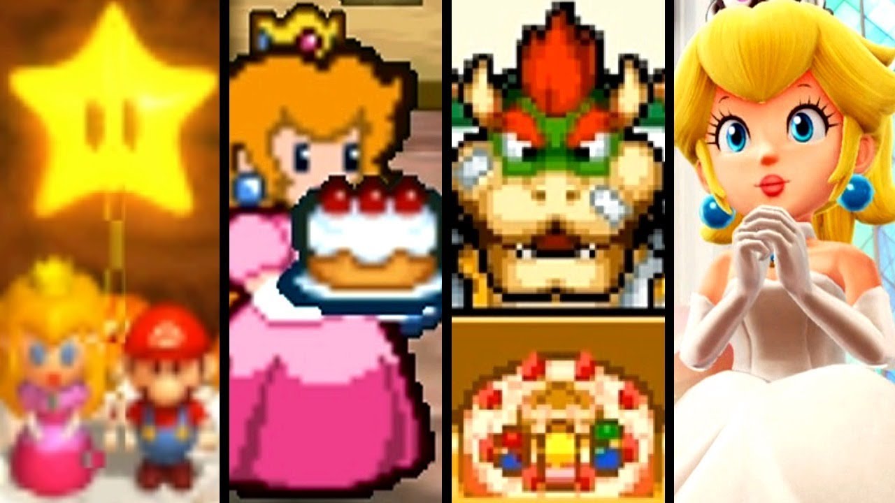 Super Mario Evolution of CAKE 1996-2017 (Switch to SNES)