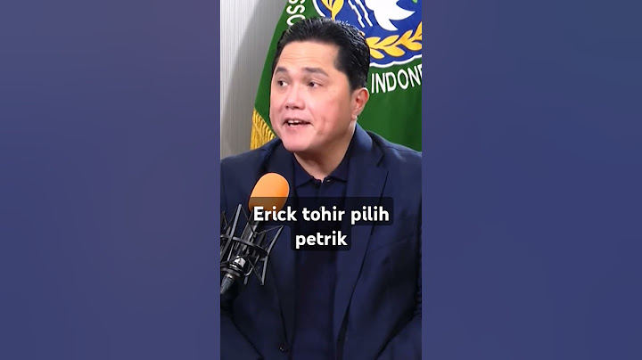 Erick thohir tunjuk patrick kluivert gantikan shin tae yong