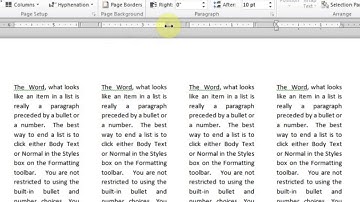 Lesson  70 Columns Microsoft Office Word 2007 2010 Free Tutorial Urdu Hindi Video Training taleem tv