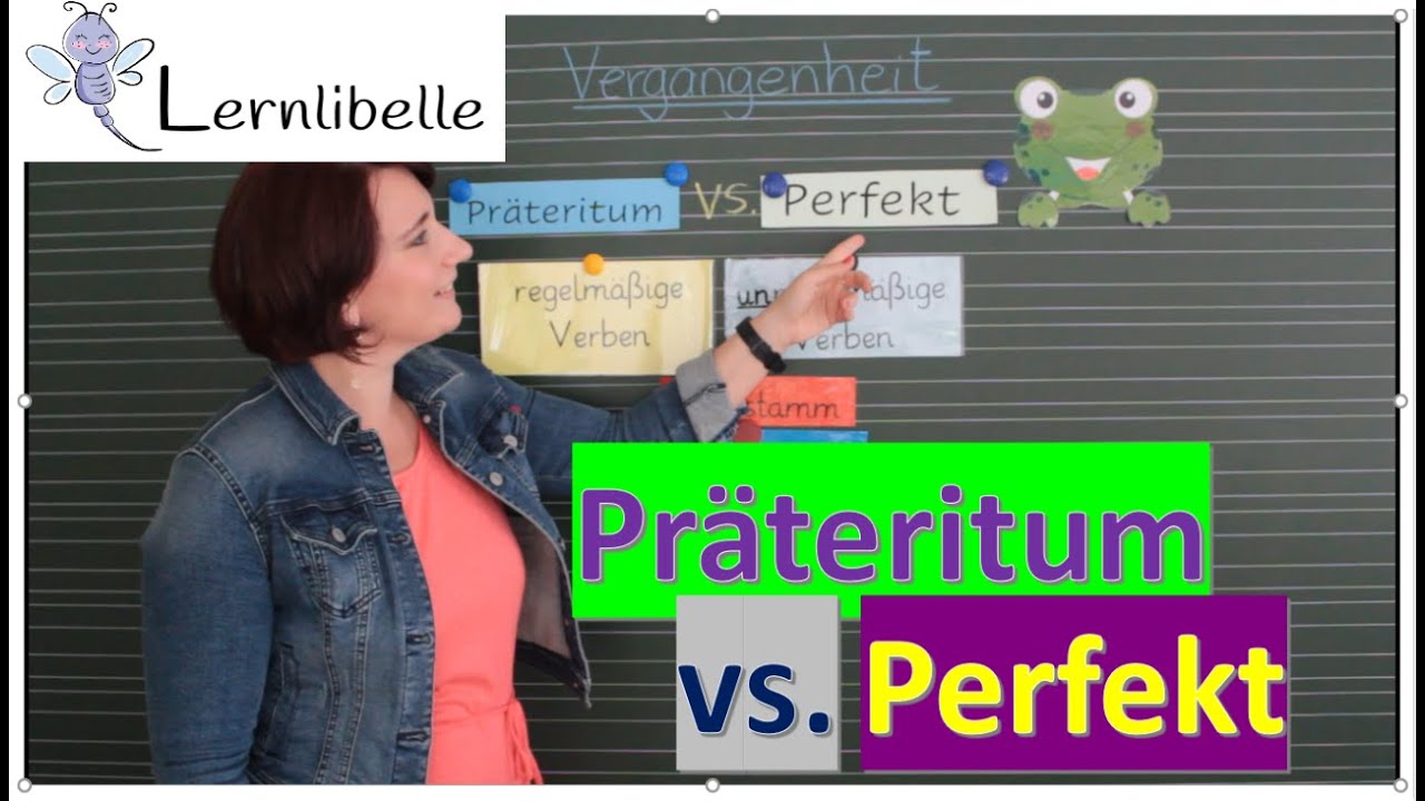 New Präteritum und Perfekt - Vergangenheitsformen für Schüler erklärt/ Lernlibelle
