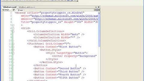 Win Video WPF Use Property Triggers