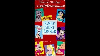 Disney Family Video Sampler - 1995 Edition Vhs