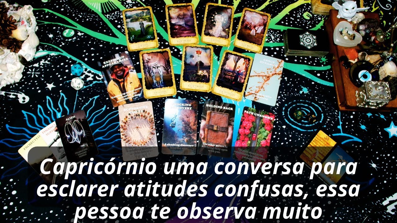 Capricórnio 1ºdec uma conversa para esclarer atitudes confusas, essa pessoa te observa muito