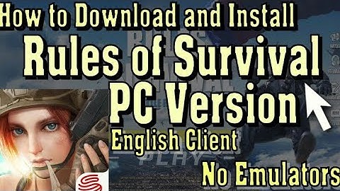 How to Download Rules of Survival on PC/MAC (NO EMULATORS)