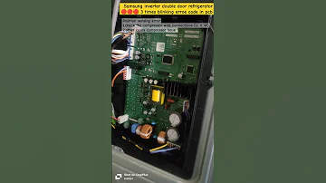Samsung Refrigerator Pcb Error Code 3times Blinking Not Getting Cooling Side By Side Refrigerator 