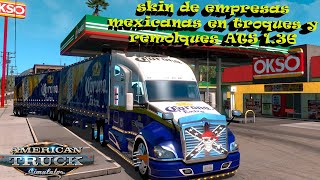 Como instalar skin Mexicanos en troques y remolques american truck simulator 1.36