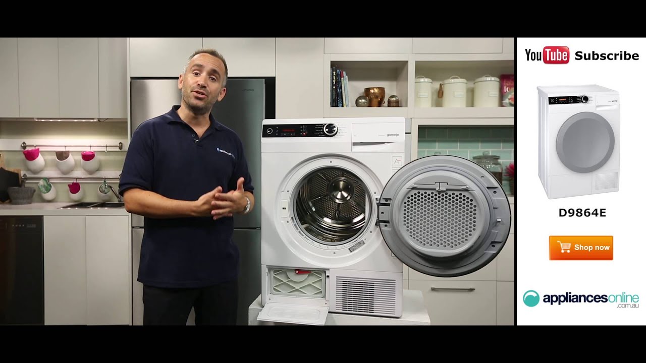 9kg Gorenje Heat Pump Dryer D9864E reviewed by expert - Appliances Online