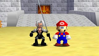 Sephiroth and Mario in Super Mario 64 - Full Game Walkthrough