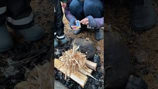 Waffleday #waffle #spring #campfire #twins #adventurewithkids #wilderness #castiron