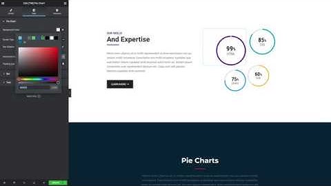 TM Elementor Addons - Pie Chart