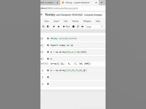 Multiply array in Numpy - YouTube