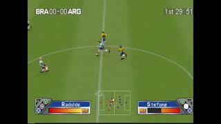 Super Shot Soccer 🔴 Brazil vs Argentina 🔴 PS1 Gameplay Longplay 🔴 Best Soccer Video Games