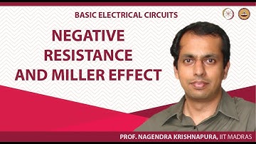 Negative resistance and Miller effect