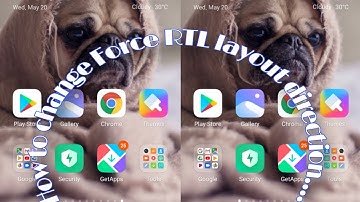 How to change Force RTL layout direction...