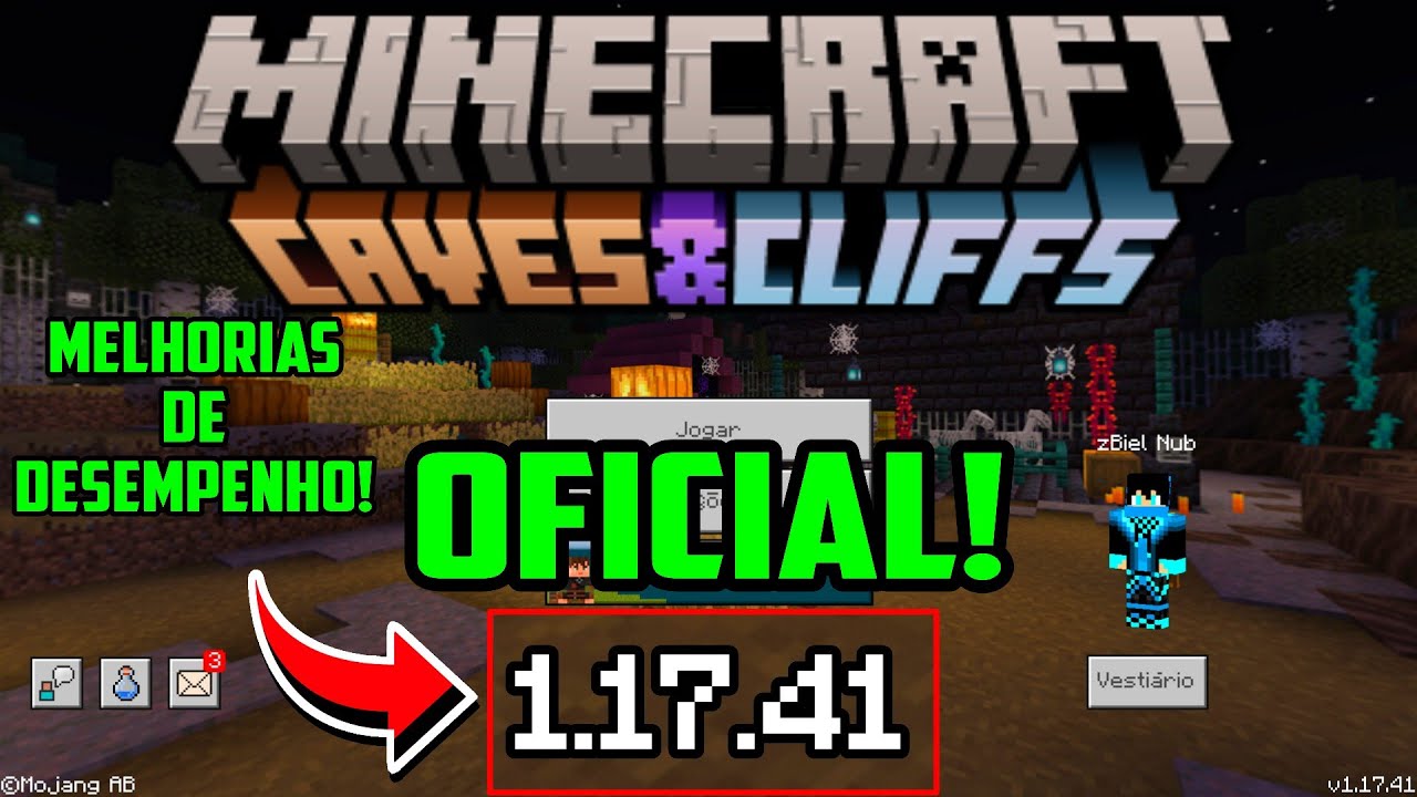 Minecraft1.17.41 dias minecraft no comentário fixado O SHORTS minegraft gratis  1.17.41 desbloqueado grátis vem