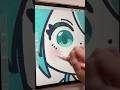 初音ミクのメイキング🎤💙 #shorts #イラスト #hatsunemiku #vocaloid #ボカロ